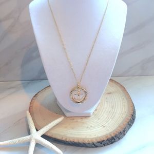 Anchor Aromatherapy Pendant Yellow Gold Necklace